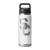 USC Trojans Yeti White SC Interlock 26oz Rambler with Chug Cap
